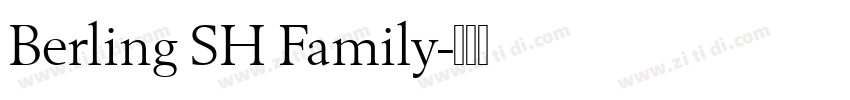 Berling SH Family字体转换